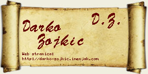 Darko Zojkić vizit kartica